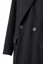 Load image into Gallery viewer, forme d&#39;expression Double Breasted Long Coat (Black)