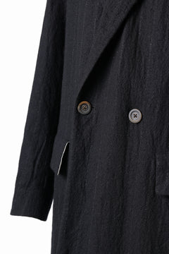 Load image into Gallery viewer, forme d&#39;expression Double Breasted Long Coat (Black)