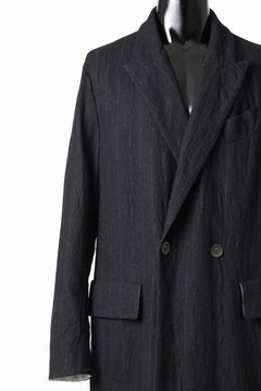 Load image into Gallery viewer, forme d&#39;expression Double Breasted Long Coat (Black)