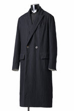 Load image into Gallery viewer, forme d&#39;expression Double Breasted Long Coat (Black)