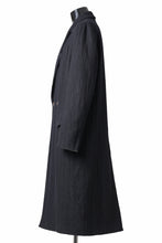 Load image into Gallery viewer, forme d&#39;expression Double Breasted Long Coat (Black)