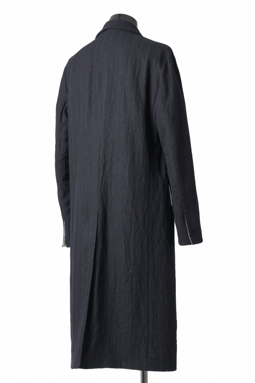 Load image into Gallery viewer, forme d&#39;expression Double Breasted Long Coat (Black)