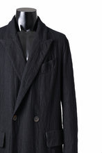 Load image into Gallery viewer, forme d&#39;expression Double Breasted Long Coat (Black)