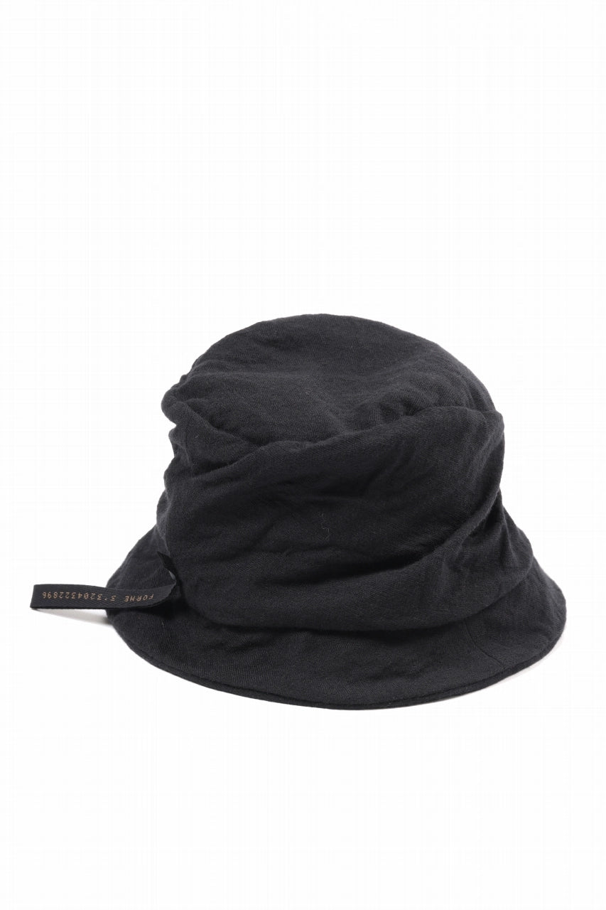 画像をギャラリービューアに読み込む, forme d&#39;expression Twisted Derby Hat (Black)