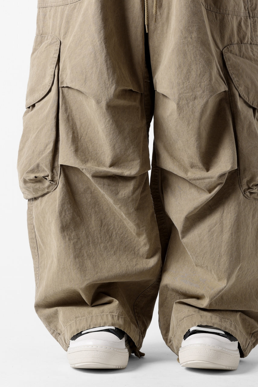 entire studios FREIGHT CARGO PANTS / COTTON CANVAS (HUMMUS)