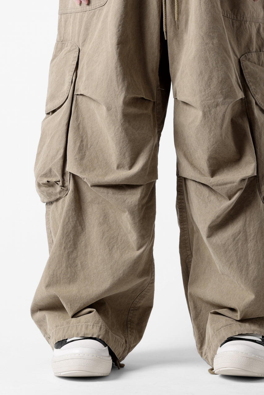 entire studios FREIGHT CARGO PANTS / COTTON CANVAS (HUMMUS)