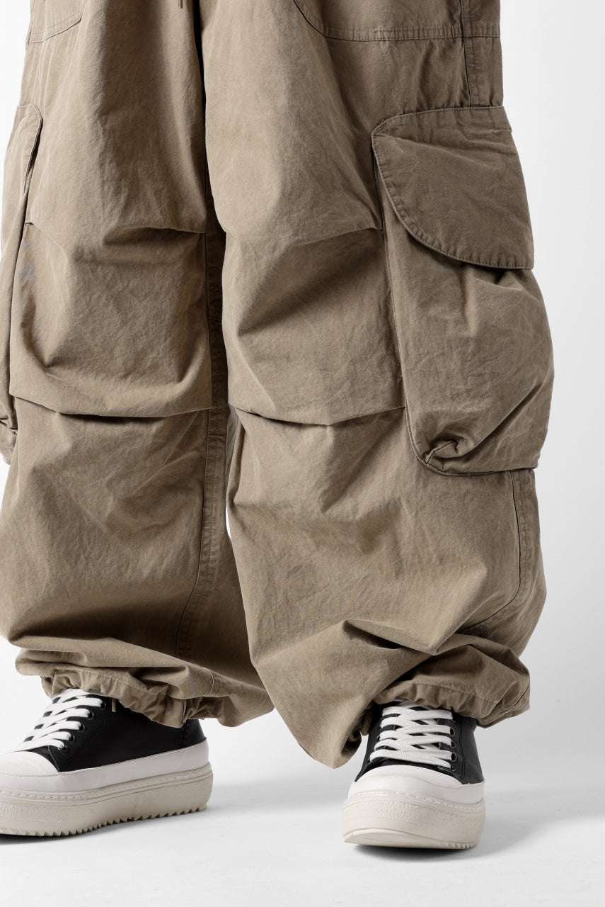 entire studios FREIGHT CARGO PANTS / COTTON CANVAS (HUMMUS)