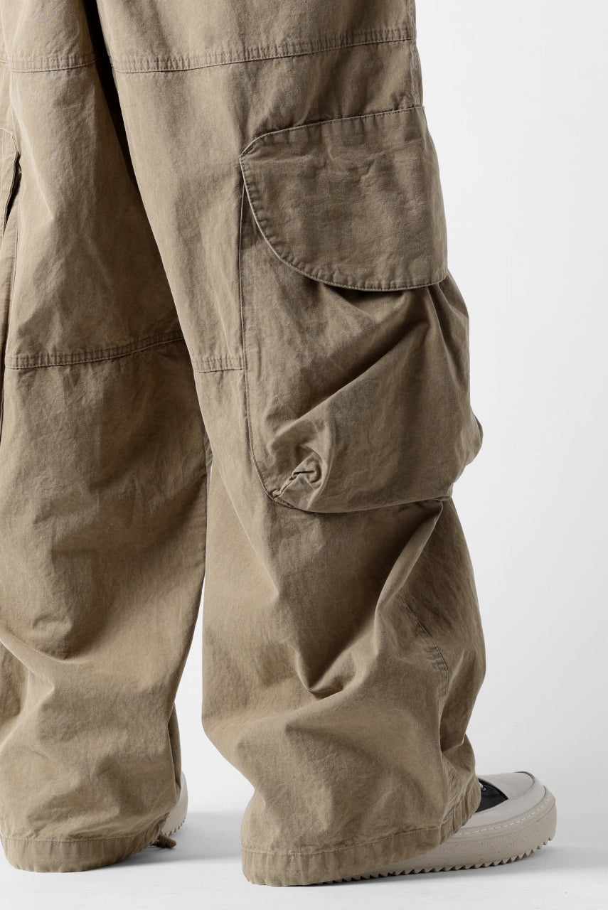 entire studios FREIGHT CARGO PANTS / COTTON CANVAS (HUMMUS)