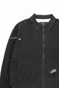 画像をギャラリービューアに読み込む, Professor.E DESTROYED KNIT JACKET (BLACK)