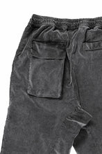 画像をギャラリービューアに読み込む, thom/krom ZIP CARGO JOGGER TROUSERS / DYED SOFT ELASTIC VELVET (USED GREY)