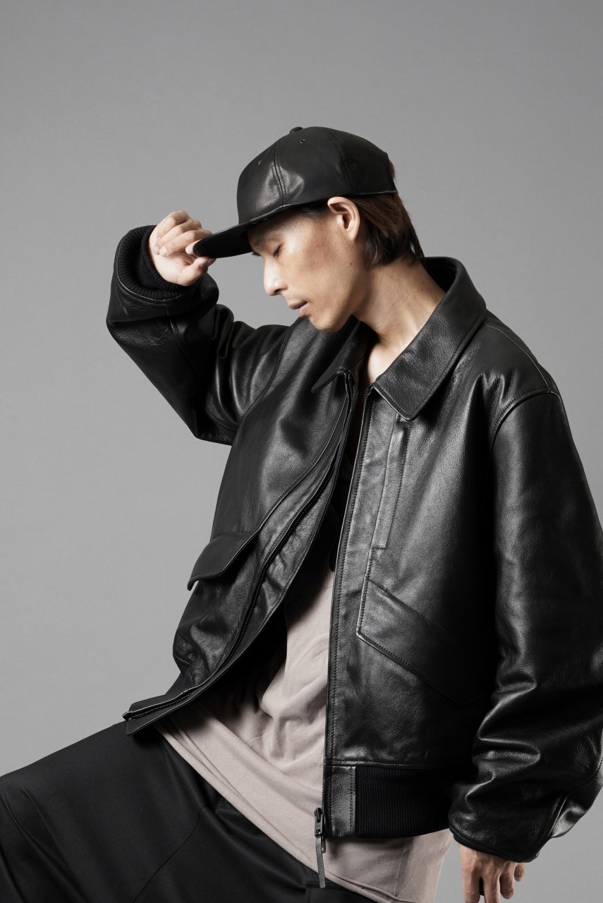 画像をギャラリービューアに読み込む, ISAMU KATAYAMA BACKLASH FLAT VISOR CAP / MONOCHROME LUXURY STEER (BLACK)