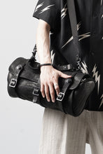 Load image into Gallery viewer, ISAMU KATAYAMA BACKLASH ITALY SHOULDER GARMENT-DYED BACKPACK (BLACK)