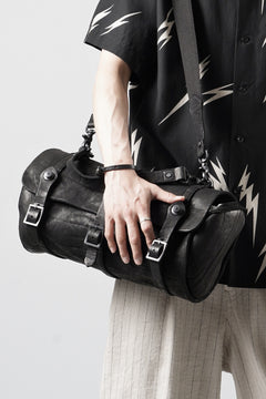 Load image into Gallery viewer, ISAMU KATAYAMA BACKLASH ITALY SHOULDER GARMENT-DYED BACKPACK (BLACK)