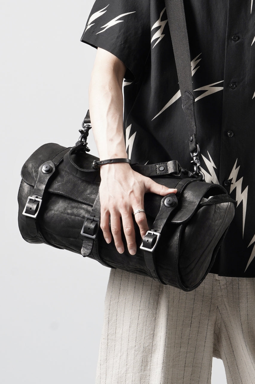Load image into Gallery viewer, ISAMU KATAYAMA BACKLASH ITALY SHOULDER GARMENT-DYED BACKPACK (BLACK)