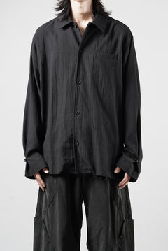 画像をギャラリービューアに読み込む, Professor.E EMBROIDERED SHIRT (BLACK)