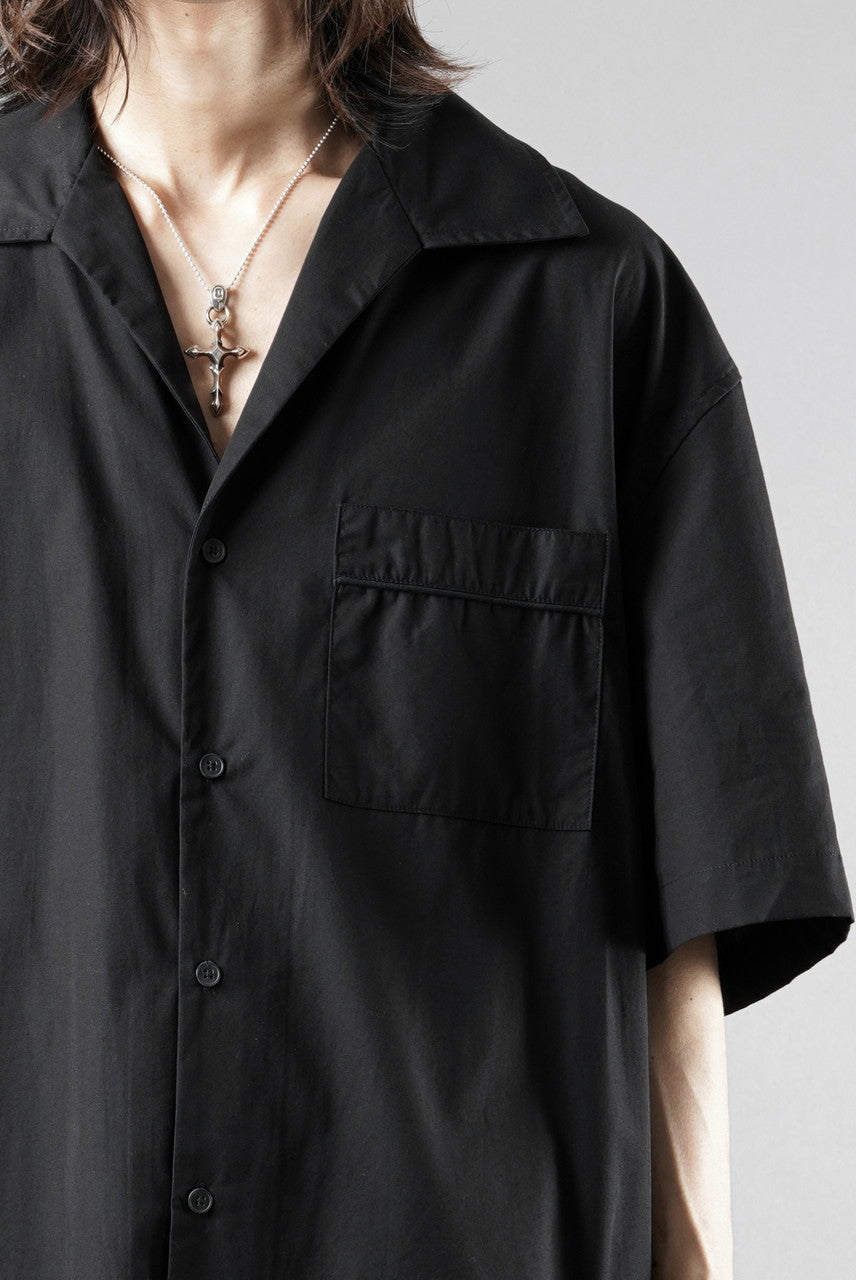画像をギャラリービューアに読み込む, entire studios SS OPEN COLLAR SHIRT (BLACK)