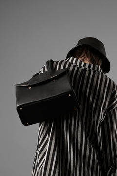 画像をギャラリービューアに読み込む, ierib exclusive TYPE-Ⅱ Bark Bag 30 / Wild Boar + Waxed Horse Butt Leather (BLACK)