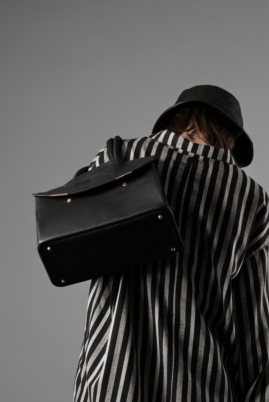 画像をギャラリービューアに読み込む, ierib exclusive TYPE-Ⅱ Bark Bag 30 / Wild Boar + Waxed Horse Butt Leather (BLACK)