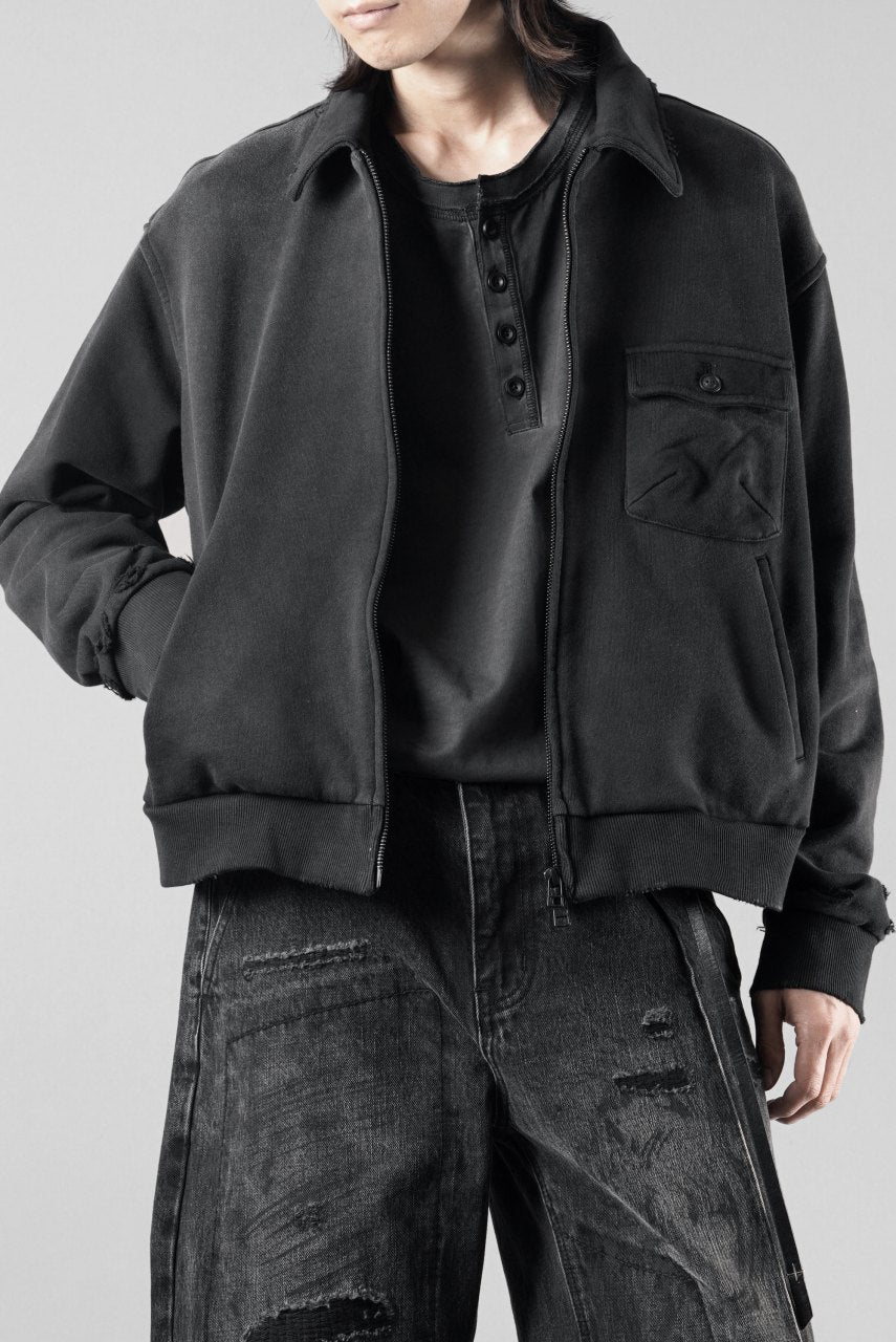 画像をギャラリービューアに読み込む, Professor.E AGED SINGLE POCKET JACKET (WASHED BLACK)【26SS PRE SALE】