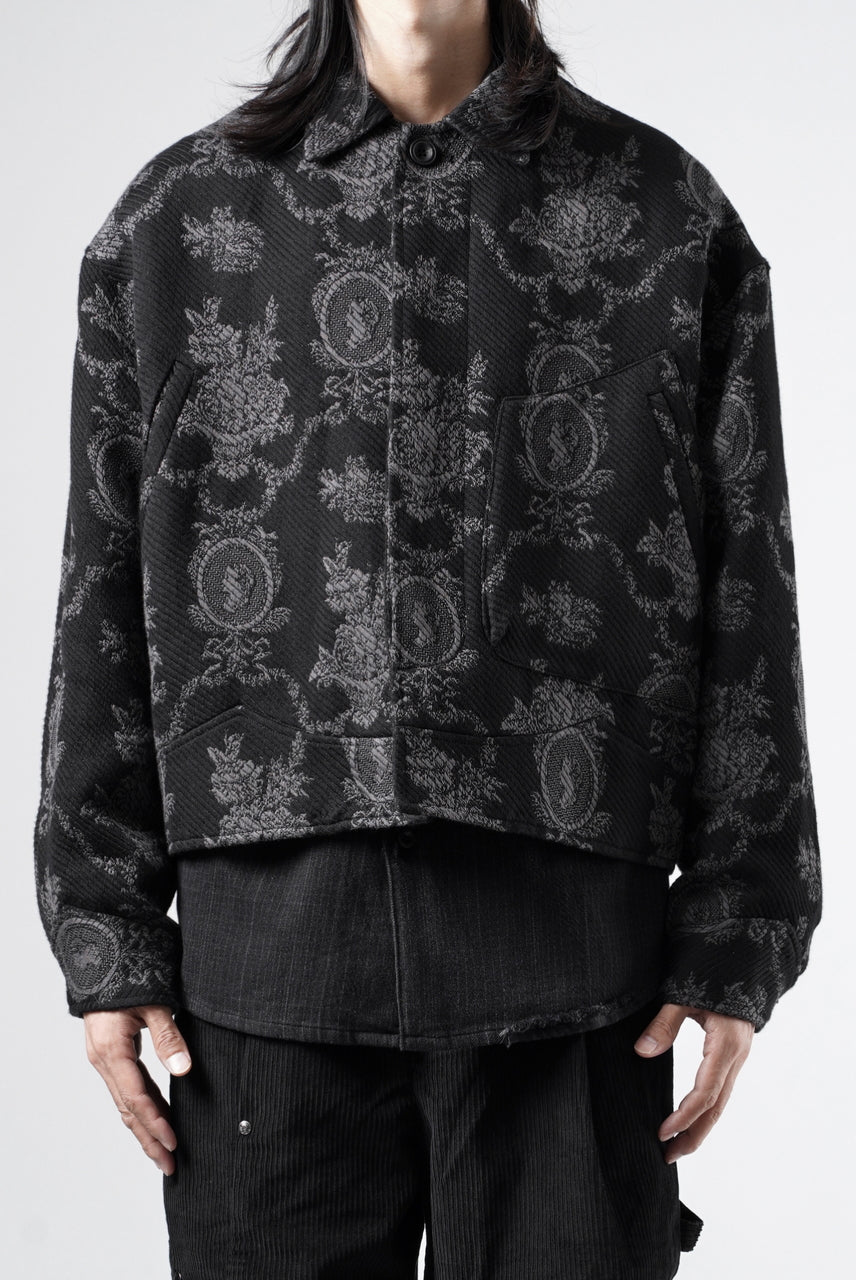 画像をギャラリービューアに読み込む, Professor.E E'ACQUARD CROPPED JACKET 2.0 (E TEXTURED JACQUARD)