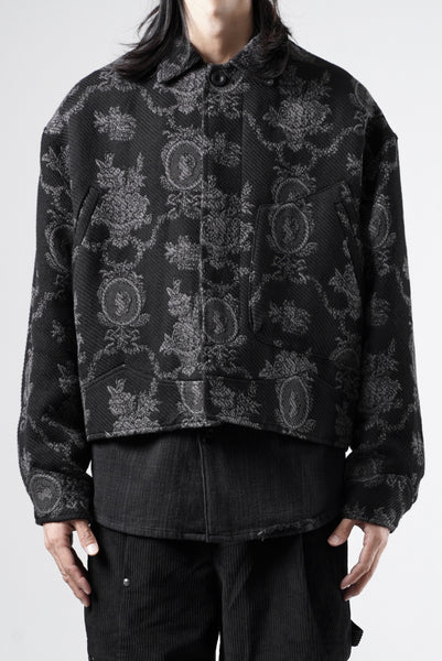 Professor.E E'ACQUARD CROPPED JACKET 2.0 (E TEXTURED JACQUARD)