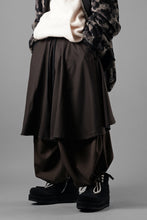 Load image into Gallery viewer, beauty : beast 8Q LAYERED SUPER WIDE SAROUEL PANTS (BROWN)