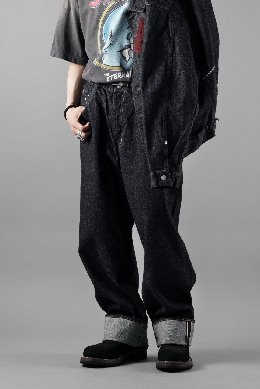 FULLCOUNT x POP TRADING COMPANY Drs Denim Pants / 13.7oz Zimbabwe Selvedge Denim (INDIGO BLUE)