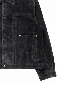 画像をギャラリービューアに読み込む, Professor.E AGED CORDUROY JKT (AGED BLACK)