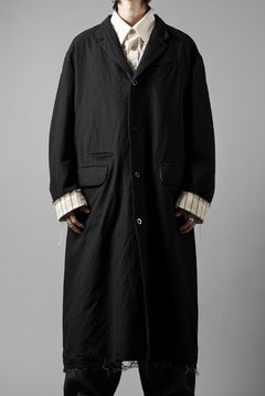 Load image into Gallery viewer, KLASICA "1983" CUT OFF CLASSIC STRAIGHT COAT / ALEXANDER TWILL MATT MIX (COAL BLACK)