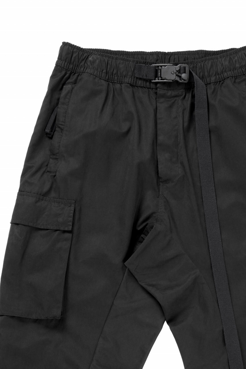 画像をギャラリービューアに読み込む, thom/krom CINCH CLOSURE CARGO TROUSERS / PEACHED COTTON MIX (BLACK)