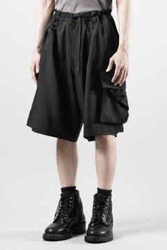 画像をギャラリービューアに読み込む, Y-3 Yohji Yamamoto SPORT UNIFORM CARGO SHORTS (BLACK)