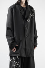 Load image into Gallery viewer, Y-3 Yohji Yamamoto CHITO CITY GRAPHIC WOOL BLAZER (BLACK)