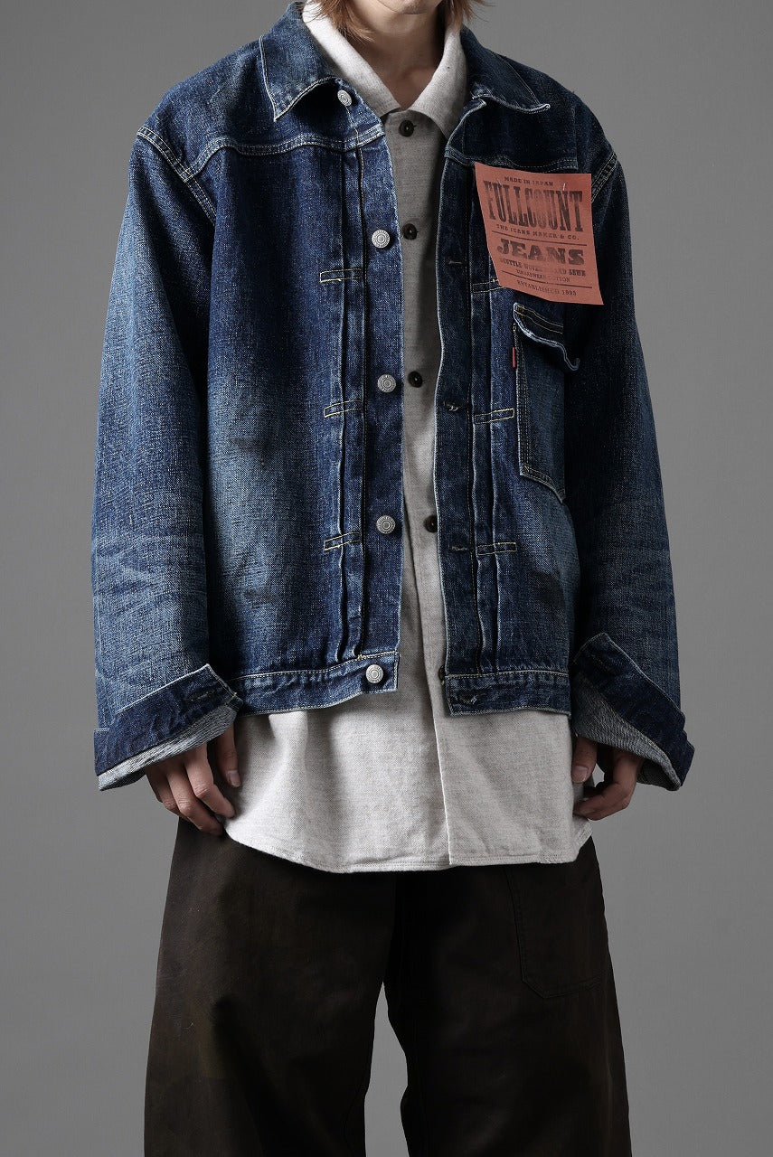 FULLCOUNT "Fear Of The Dark" Type 1 Denim Jacket / 15.5oz Zimbabwe Selvedge Denim (INDIGO BLUE)