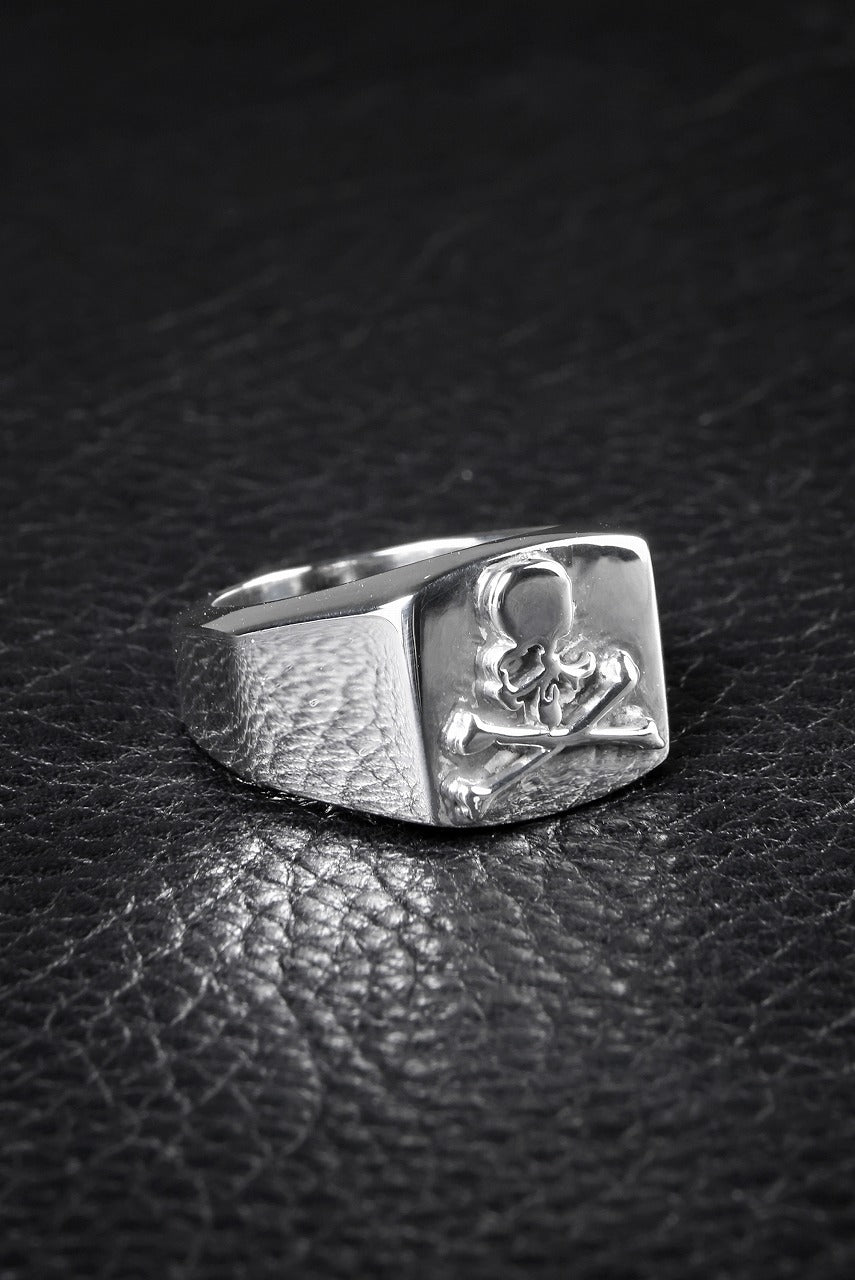 mastermind JAPAN COLLEGE RING (SILVER)