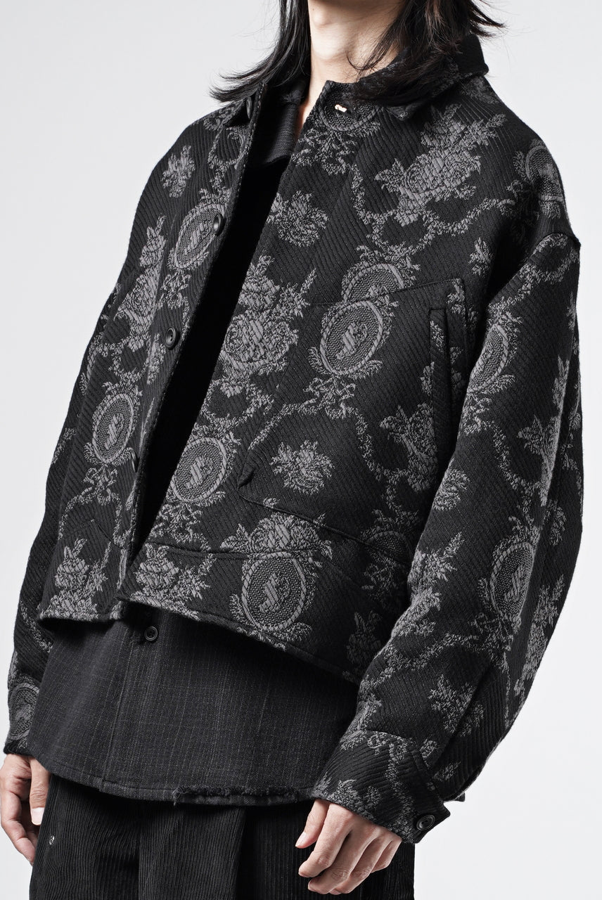 画像をギャラリービューアに読み込む, Professor.E E'ACQUARD CROPPED JACKET 2.0 (E TEXTURED JACQUARD)