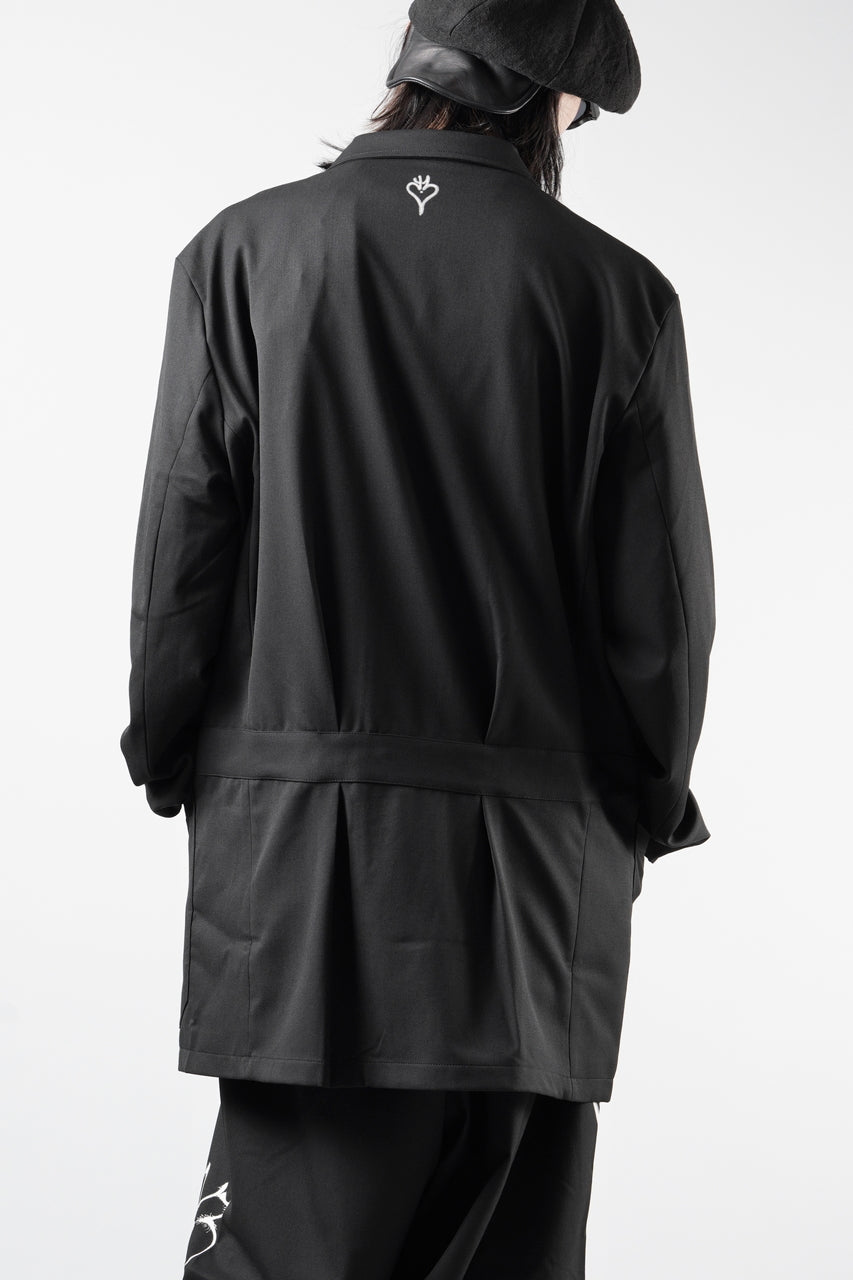 Load image into Gallery viewer, Y-3 Yohji Yamamoto CHITO CITY GRAPHIC WOOL BLAZER (BLACK)