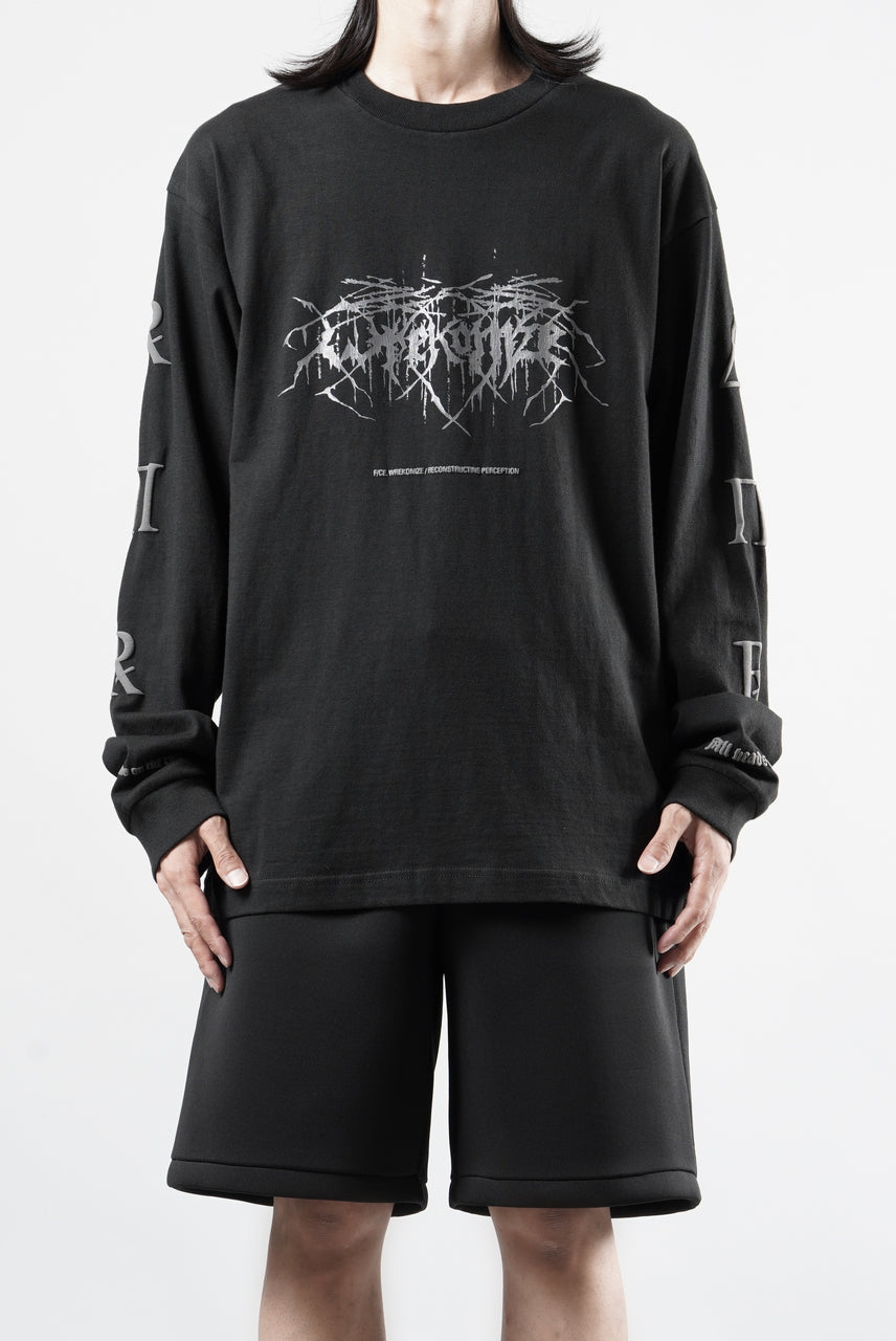 Load image into Gallery viewer, F/CE. RE WRECONIZE LONG SLEEVE T-SHIRT (BLACK)