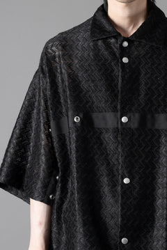 画像をギャラリービューアに読み込む, A.F ARTEFACT SNAPPED SQUEEZING SHIRT / SHADOW LACE (BLACK)