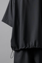 画像をギャラリービューアに読み込む, A.F ARTEFACT FRONT ZIP SQUEEZING SHIRT / TROPICAL WOOL (BLACK)