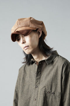 Load image into Gallery viewer, ierib exclusive Casquette / Vintage SAKABUKURO × Lamb Suede Leather (BROWN #A)