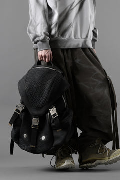 Load image into Gallery viewer, ierib Addiction Rucksack / Rough Bull Leather (BLACK)