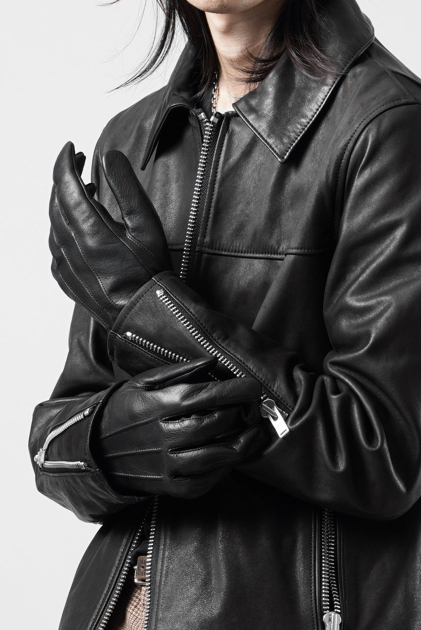 Load image into Gallery viewer, A LEATHER GLOVES / LUXE COWHIDE (BLACK)