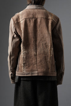 画像をギャラリービューアに読み込む, ierib exclusive Trucker Jacket /  Vintage SAKABUKURO (BROWN)