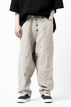 画像をギャラリービューアに読み込む, YUTA MATSUOKA wide taperd pants / no.8 linen canvas (ecru)