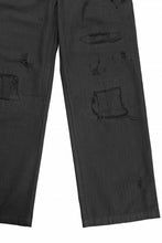 画像をギャラリービューアに読み込む, Professor.E DISTRESSED WORK PANTS (BLACK)