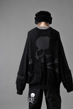 画像をギャラリービューアに読み込む, MASTERMIND WORLD PATCHWORK CARDIGAN / CASHMERE KNIT (BLACK)