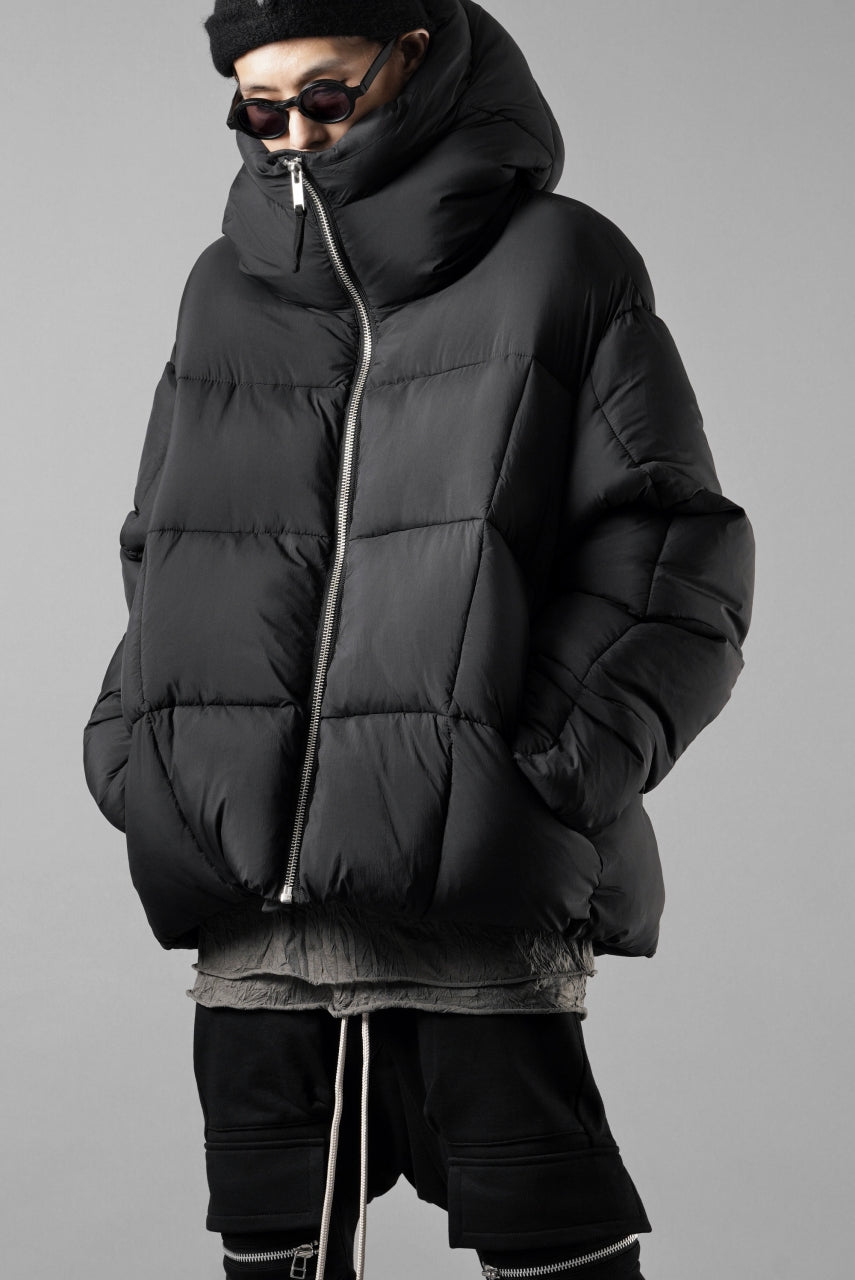 thom/krom BIG HOODIE OVERSIZED JACKET / WARM PUFFER (BLACK)