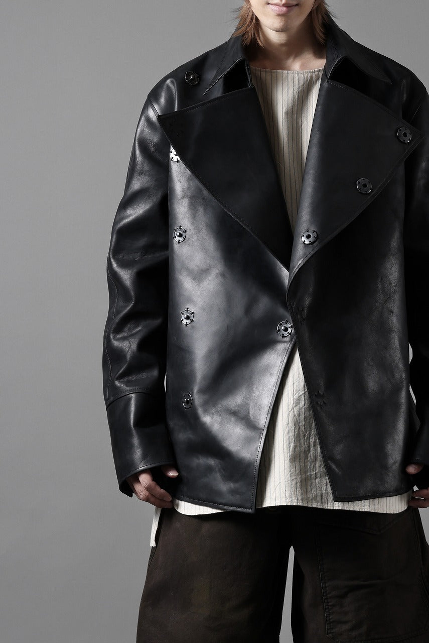 ierib exclusive Jean Coat-Blouson / Horse Nubuck Leather (BLACK)