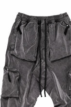 画像をギャラリービューアに読み込む, thom/krom ZIP CARGO JOGGER TROUSERS / DYED SOFT ELASTIC VELVET (USED GREY)