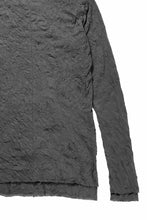 画像をギャラリービューアに読み込む, A.F ARTEFACT CRUMPLE DOUBLE LAYER L/S TOPS (GREY x GREY)